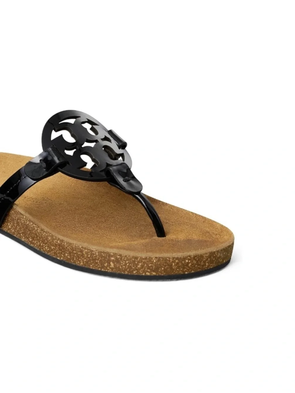 Tory Burch Miller Cloud patent leather cork shoes